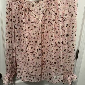 NWOT Loft floral blouse